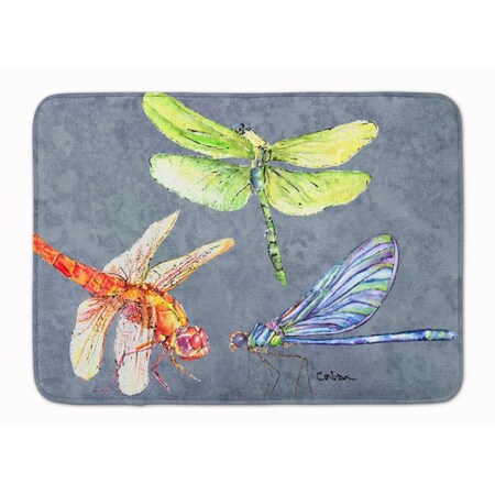Carolines Treasures Dragonfly Times Three Machine Washable Memory Foam Mat 8878RUG